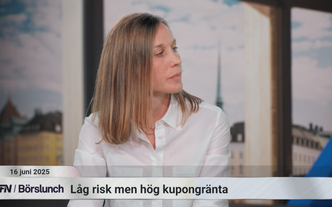Strands Ränteförvaltare Mari Fors Rhenman i EFN Börslunch 16/6