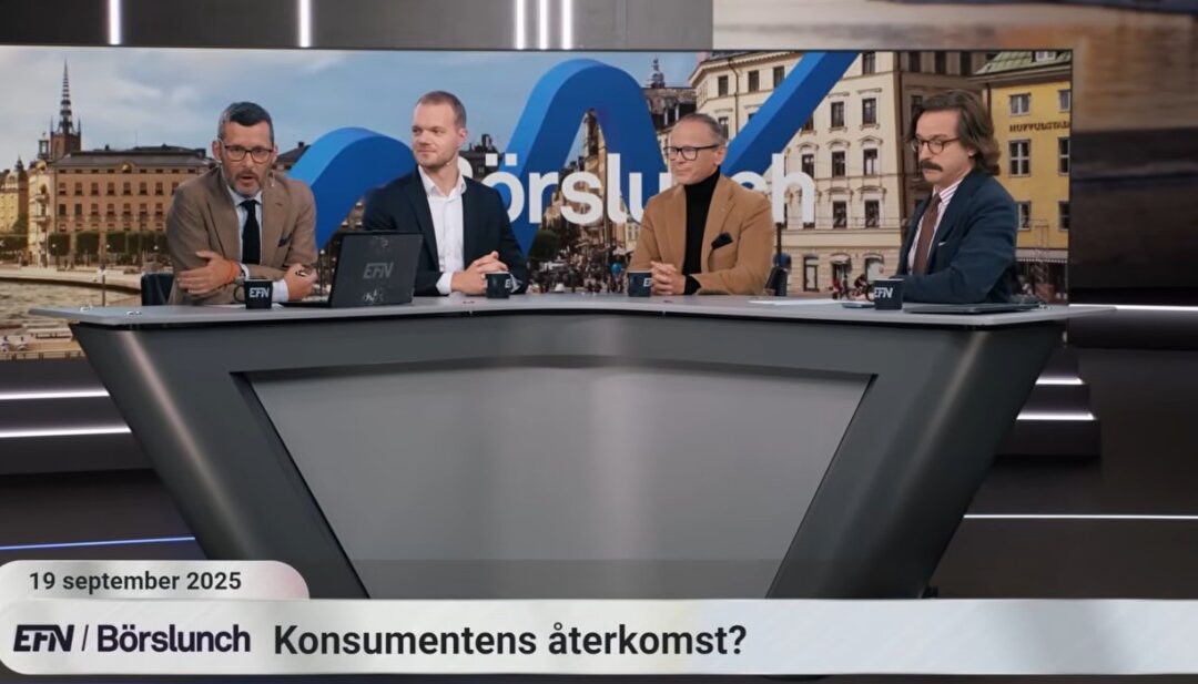 Strands förvaltningschef Simon Tarvainen i EFN Börslunch 19/9